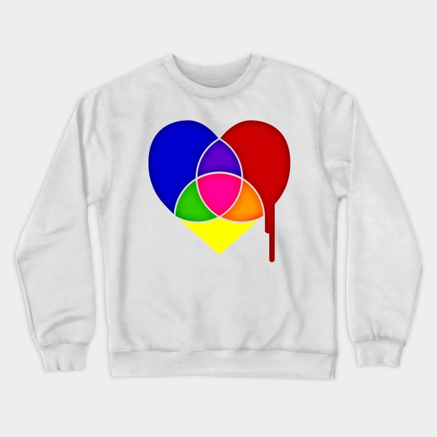 color chart heart Crewneck Sweatshirt by chromatosis